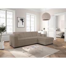 Canapé D'Angle Convertible Moderne En Tissu Bouclé Catimini