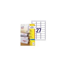 Avery Zweckform J4792-25 Adress-etiketten, A4, 63,5 X 29,6 Mm, 25 Bogen/675 Etiketten, Weiß
