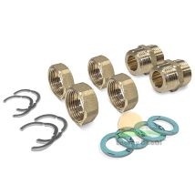 Kit De Raccords Pour Tuyauterie Flexible Inox Dn 20
