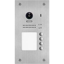 Interphone Vidéo Vt200 Encastré, 4x Sonnettes, Inox Lxhxp: 120x220x2 Mm Kb