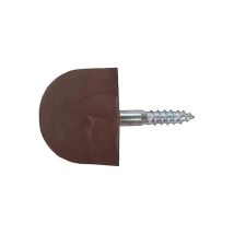 Ehl - Scatola Da 100 Supporti In Plastica Per Ripiani Di Esposizione. Marrone 14mm