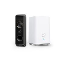 Eufy Doorbell Dual 2k Negro Con Doble Cámara De Seguridad