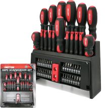 Dekton - 50pc Magnetic Precision Torx Pozi Hex Slotted Phillips Screwdriver Set