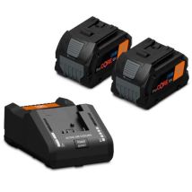 Fein – 18V 2.0Ah Li-Ion Battery Starter Set – Rapid Charger with Charge Status Indicator – Ideal for AMPShare System