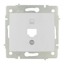 EDM – Tapa Chasis Toma Datos RJ45 Empotrar Blanco – Instalación Limpia y Profesional – Serie Europa