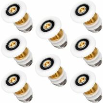 Lucky-88 - Ersatzrollen Für Duschschiebetür – 8er-set – Durchmesser 25 Mm