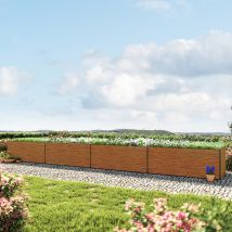 Hochbeet KINGSIZE Daniela – Aluminium – 771 x 150 x 77 cm – Modular erweiterbar – Pflegeleicht – Entworfen in Österreich