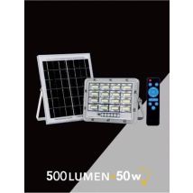50 W Faro Led Pannello Solare Ricaricabile Illuminatore Luce Bianca Telecomando