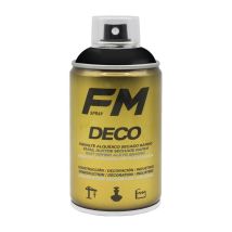 Fm - Pintura Spray Deco Negro Brillo 9005 250ml Bote , Pintura En Spray Deco Negro Brillo Pintura Alquídica De Secado Rápido Indicada Tanto Para 