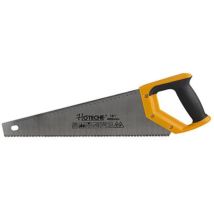 Serrucho carpintero con mango cerrado – 400 mm – Acero – Antideslizante – Ideal para corte de maderas y bricolaje
