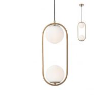 Lampadario A Sospensione 1 Luce Colore Oro Opaco Nina Redo 012626