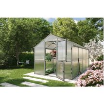 Kgt - Gewächshaus 'iris Iv', Anthrazit-grau, 10 M², 16 Mm Hkp