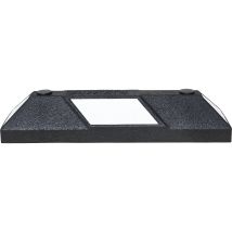 Poteau de sécurité Park-AID – 652927 – Délimitation de parking noir/blanc – Caoutchouc recyclé – 550 x 150 x 100 mm