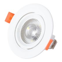 Greenice - Led-rundstrahler Downlight 7w 562lm 2700ok 38o 40.000h [ho-in-dl7w-ww]