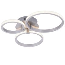 Led Decken Leuchte Wohn Zimmer Strahler Beleuchtung Edelstahl Optik Lampe Paul Neuhaus 12110-55