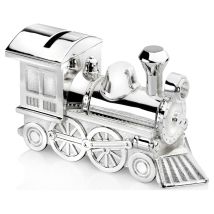 Silbernes Sparschwein Für Kinder, Elegantes Lokomotiv-geschenk Größe: 54x147x85 Mm Artikelnummer: Zv6752261