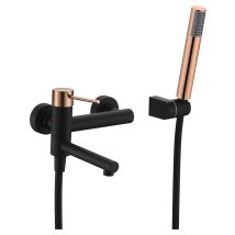 Imex Products - Rubinetto Della Vasca Con Monocomando Modello Milos Stick Colore Nero [imex ]