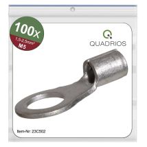 Quadrios - 23c502 Capocorda Ad Anello Sezione Max=2.5 Mm² Ø Foro=5.3 Mm Non Isolato 100 Pz.