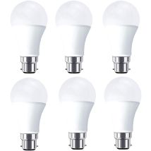 Bombilla Led B22 De 10 W (equivalente A 80 W), 1000 Lm, Blanco Frío 6000 K, Paquete De 6 [clase Energética A+]
