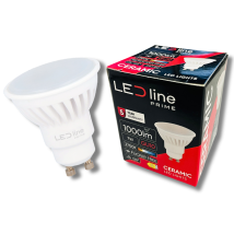 Bombilla Led Línea Prime Gu10 7w 2700k Cálida 1000lm Cerámica Fuerte