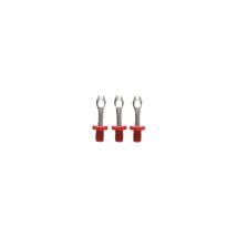 Set Mit 3 Druckverschlüssen Und Integriertem Flaschenöffner Grau 3,5x3,5x9,5 Cm