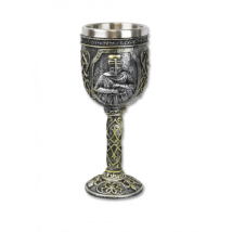 Coupe ornementation Templiers – Globe – Résine et acier – 20 cm – Martinez Albainox