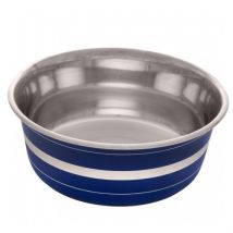 Dogit Comedero Aceroinox, Blue Stripe, 1,15l