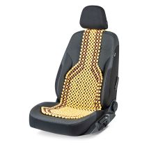 Couvre-siège pour voiture – Housse de siège en perles de bois nature – Matières