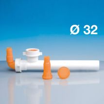 Anschlussrohr Zweiweg Anschlüsse Für Waschmaschinen Lira 8.2643.02 - 8.2643.04 Grau