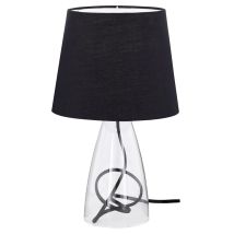 Lampada Da Tavolo Lettura Ufficio Paralume In Tessuto Leggero Nero Action 800801100000