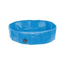 Piscine Ø 120 X 30 Cm Doggy Splash Bleu Pour Chien - Flamingo