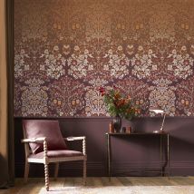 William Morris At Home - Papier Peint Panoramique William Morris Blackthorn Red 400 X 250cm Rouge