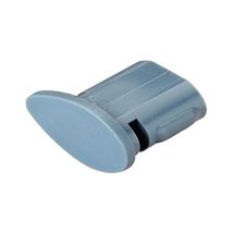 Embout De Tube Ovale - Décor : Blanc - Matériau : Plastique Element System