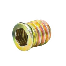 Ecrou 6 pans zingué jaune M8 – 15 mm de longueur – Boîte de 100 – Filetage métrique pas standard, Largeur, Matières