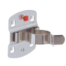 Morsetto Portautensili D.25mm Zincato Con Piastra Base Larga Per Piastre Forate 5pz/busta.