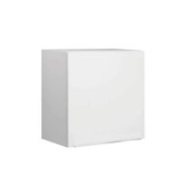 Moderna Armadietto Alto 60cm – Corpo in melamina bianca 16mm – Maniglie in alluminio spazzolato – Cerniere regolabili a clip – 60x35x60cm