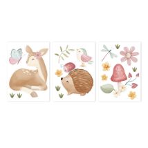 Little Dutch Wandsticker Set Fairy Garden A4 (3x St.)