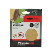 Stanley Black & Decker – 10 dischi abrasivi corindone 125 mm grana 80 – Materiale: Corindone – Quantità: 10 dischi