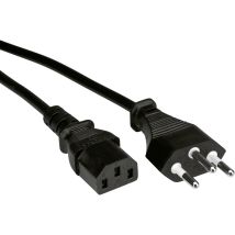 Strom Verbindungskabel Schwarz 1,80 m – PVC – Typ 12