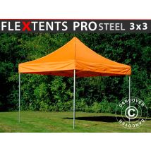 Pop Up Gazebo Flextents Pop Up Canopy Folding Tent Pro Steel 3x3