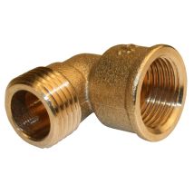 Quick Plomberie - Raccordo Curvo In Ottone Da Avvitare In Ottone F 26 X 34 Per Tubo Rame