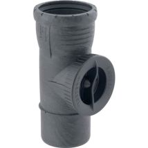Geberit Silent-pro Pieza De Limpieza 90° Con Abertura De Servicio Redonda, Dn 50, 393.227.14.1