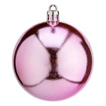Bolas De Navidad - Ø 7 Cm - Plástico - Rosa