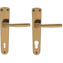 Griff "ginevra" Mit Yale-schild Platte - Bronze