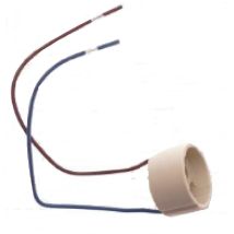 Portalampada Con Attacco Gz10 Cavi In Teflon 14 Cm 904-z-i - Relco