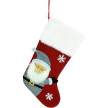 Trendline - Deko Weihnachtsanhänger Filz Socke Weihnachtsmann 22 X 1 X 37 Cm Mehrfarbig Hängedekoration