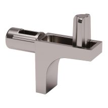 Taquet 2 Tourillons Ø 5mm - Décor : Nickelé - Italiana Ferramenta