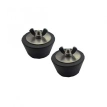 Mareva – Tapones de hibernación N10 – 2 piezas – Plástico y metal – Color negro