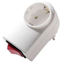 Interruptor Kaiser 411kws Enchufe Intermedio Iluminado Blanco Tiza