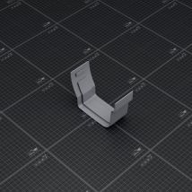 Jonction À Coller Pour Gouttière Pvc Moulurée - Gris